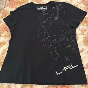 LAUREN RALPH LAUREN ACTIVE TEE SHIRT SIZE MEDIUM ALL COTTON LIKE NEW